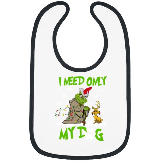 Discover Merry Christmas I Need Only My Dog Bibs