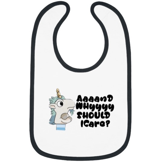 Discover blueys Unicorse Puppet Why Should I Care Sticker8png Sticker Bibs