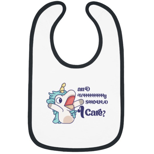 Discover Why Should I Care Unicorse Blue Dog Shirt Bibs