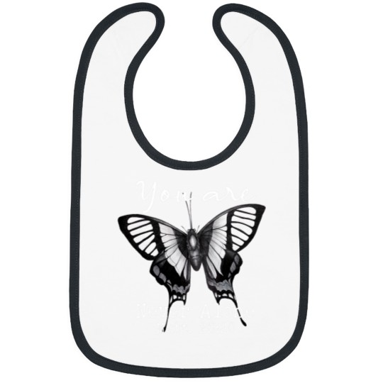 Discover You Are NeverAlone Butterfly Jesus Christian Matthew 2820 Bibs