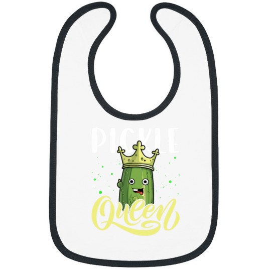Discover Pickle Queen Shirt Cucumber Pickle Jar Funny Bibs