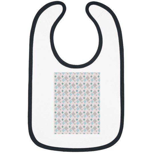 Discover Colorful Diamond Shapes Modern Maximalist Pattern Taupe Graphic Bibs
