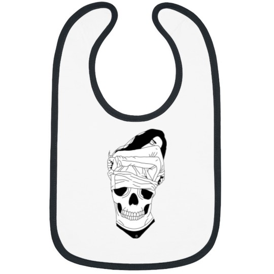 Discover LARGE TRIPLE SKULL GIRL Bibs