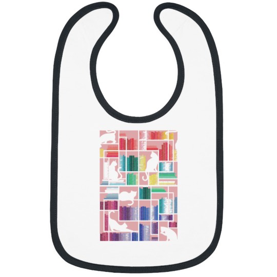 Discover Book Lovers Rainbow bookshelf Bibs