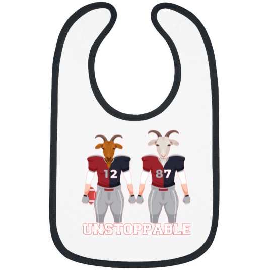 Discover Unstoppable Goats ( Brady _amp_ Gronk ) Bibs