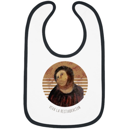 Discover Viva La Restauracion Jesus Fresco Restoration Fail Meme Bibs