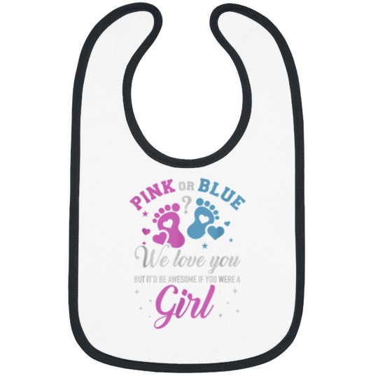 Discover 1 Pink or blue gigi loves you Classic Bibs