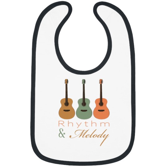 Discover Guitar Player Vintage Guitarists Design Musician Music Teach Bibs