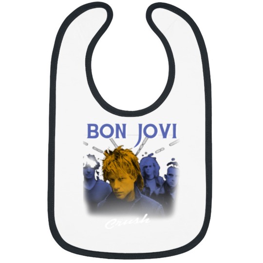 Discover Crush wanted dead or alive bon  jovi gift for fans and lovers Bibs