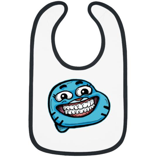 Discover Gumball Watterson from The Amazing World of Gumball™ with a Funny Cheesy Smile Bibs