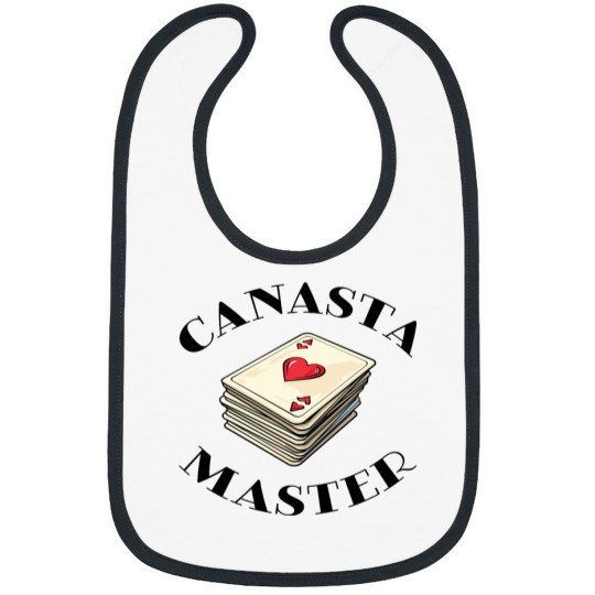 Discover Canasta Master Fun Card Design Bibs
