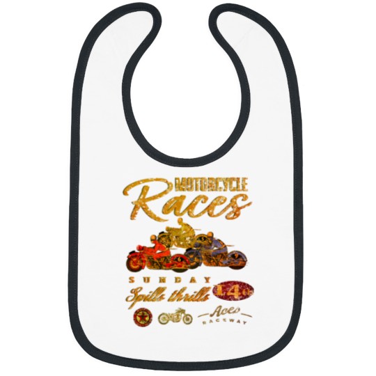 Discover Vintage Motorcycle Races Bibs