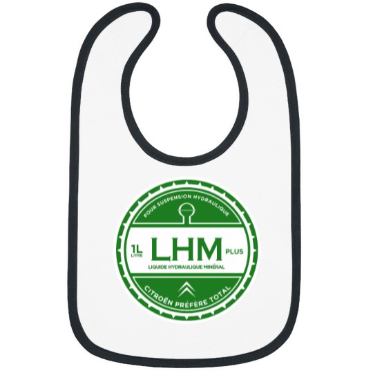 Discover LHM - Liquid hydraulic Mineral oil vintage logo (1) Bibs