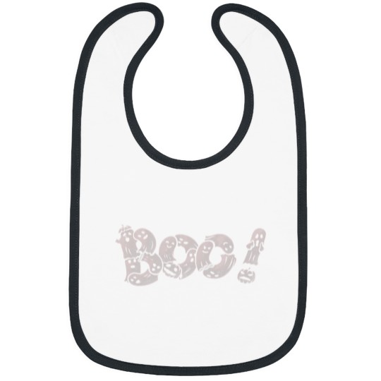 Discover Halloween Boo Cute Creepy Ghosts628 Bibs