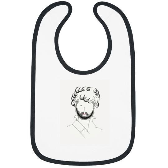 Discover Vintage Guy Line Drawing by Charles Martin Bibs