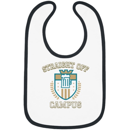 Discover Straight Off Campus-Beer Crest Bibs