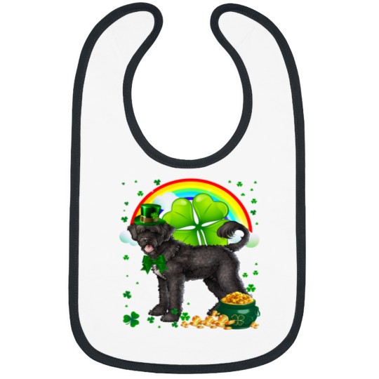 Discover St Patricks Day Portuguese Water Dog Shamrock Pet Dog Lover Bibs