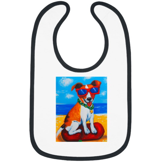 Discover Artful Dogs - Dog On The Rocks Bibs