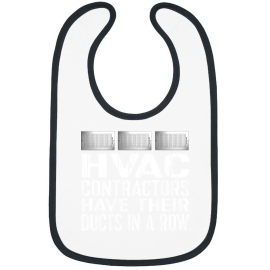Discover HVAC Technician Gift Bib - Ducts In A Row Funny
