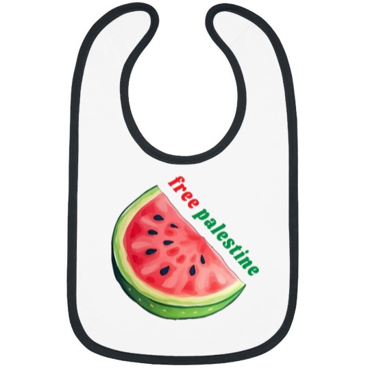 Discover Palestine Watermelon Bibs