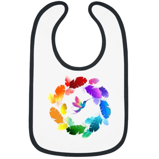 Discover A Colorful Bird Showing Beauty of Colors Sticker Bibs