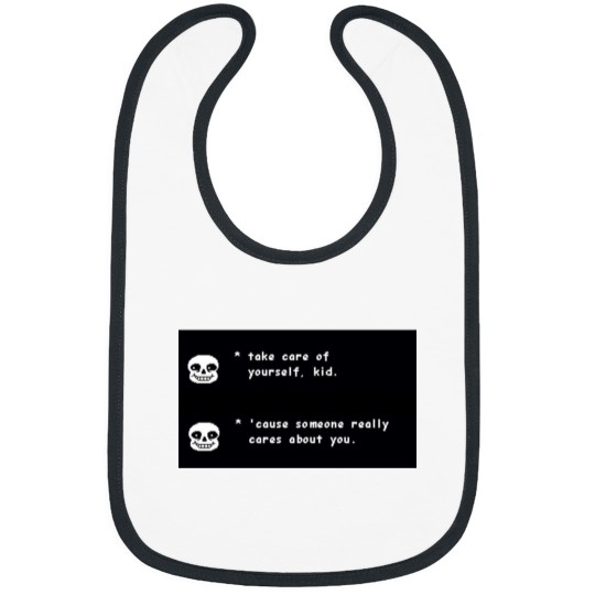 Discover Sans - Someone Cares (Undertale) Throw Blanket Bibs