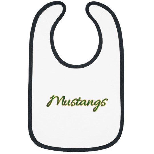 Discover You_re Golden Mustangs! Bibs