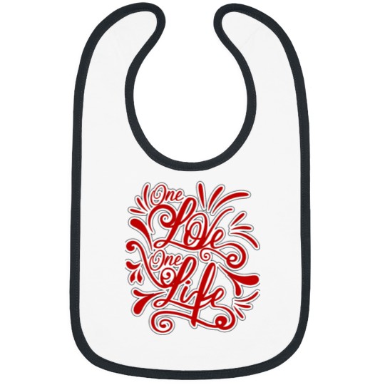 Discover u2 one love one life red Bibs