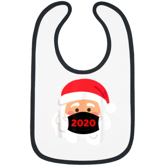 Discover Santa Wearing Mask Quarantine Christmas 2020 Bibs