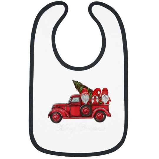 Discover Merry Christmas Vintage Red Truck Gnomes With Christmas Tree Bibs