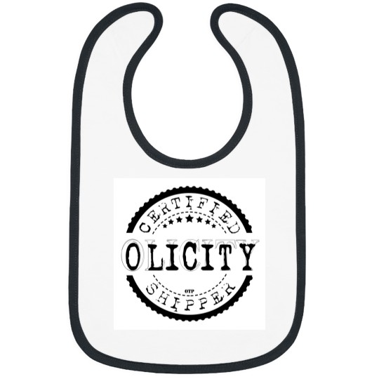 Discover Certified Olicity Shipper Black Stamp Bibs