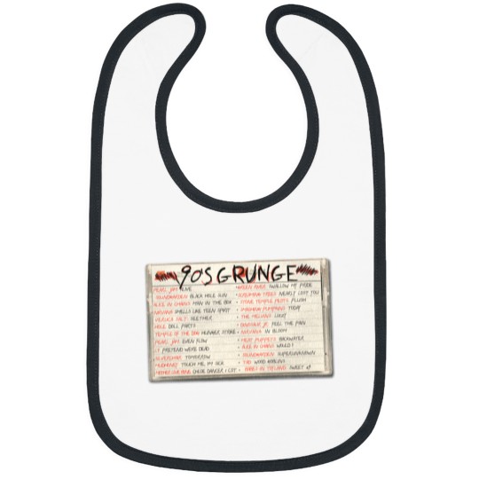 Discover 90's Grunge Rock Tape Cassette Bibs