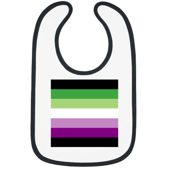 Discover AceAro Purple-Green Asexual Aromantic Pride Flag Queer LGBT+ Pin Bibs