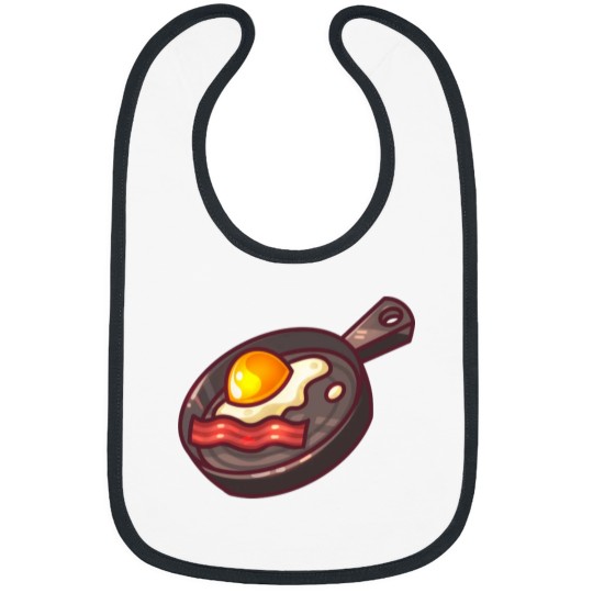 Discover Cute Egg and Bacon Fry Pan Bibs
