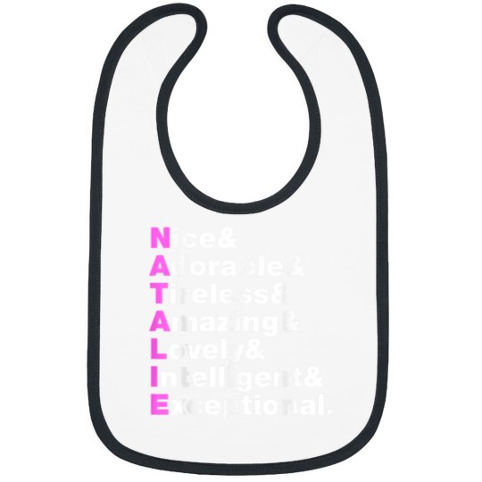 Discover Natalie Name Gift Personalized Natalie Bibs
