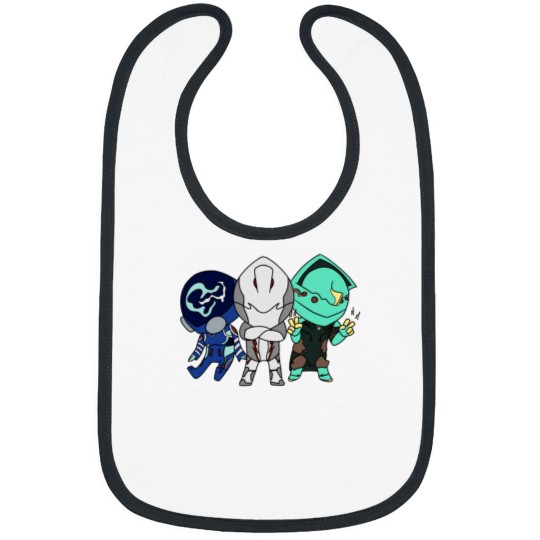 Discover Chibi Warframe Trio Bibs