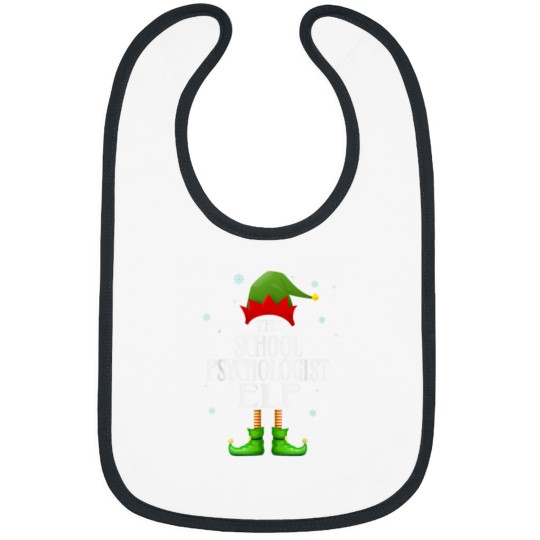 Discover School Psychologist Elf Xmas Funny Family Matching Christmas Bibs