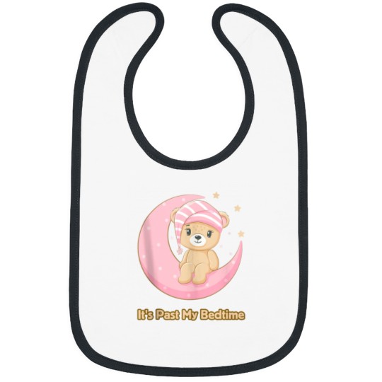 Discover Its Past My Bedtime Cute Bear Sleeping Women Men Baby Bibs