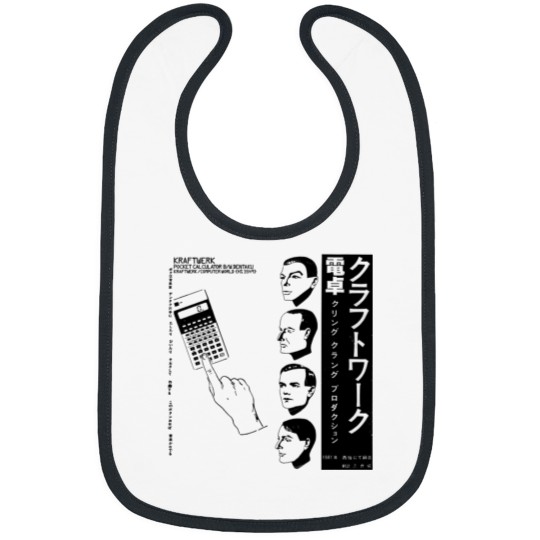 Discover Kraftwerk Japanese Pocket Calculator Music Computer World Bibs