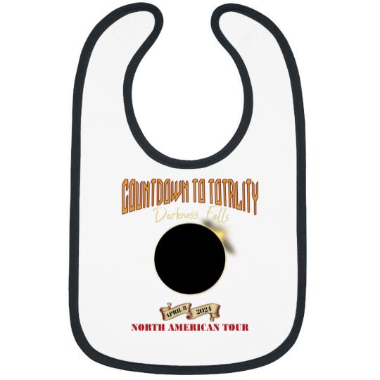 Discover Total Solar Eclipse Bibs April 8th 2024, Rock Concert Tour Bibs with Path of Totality Cities