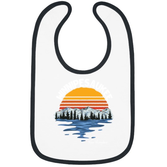 Discover Vintage Lake Winnipesaukee New Hampshire Souvenir Bibs