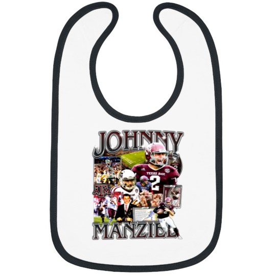 Discover Johnny Manziel Vintage Style Bootleg Bibs, Johnny Manziel Bibs