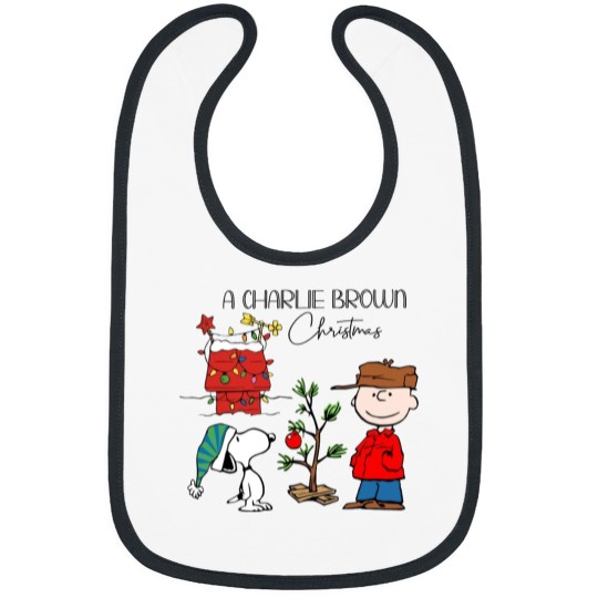 Discover Charlie Brown And Snoopy Christmas Bibs, Snoopy Christmas Bibs