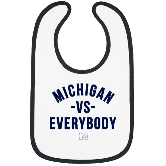 Discover Michigan Vs Everybody Bibs, Wolverines Football Fan Gear, College Team Bibs
