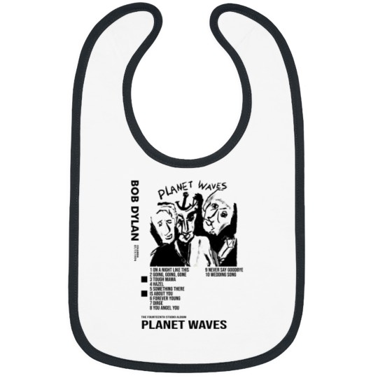 Discover Bob Dylan - Planet Waves Album Poster Bibs