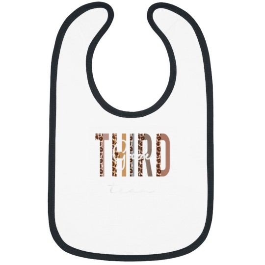 Discover Third Grade Team Hello Back To School Appreciation Leopard Bibs