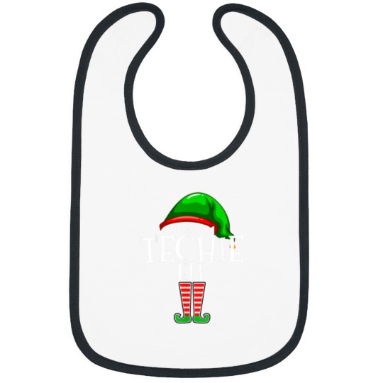 Discover The Techie Elf Family Matching Group Christmas Gift Funny Bibs