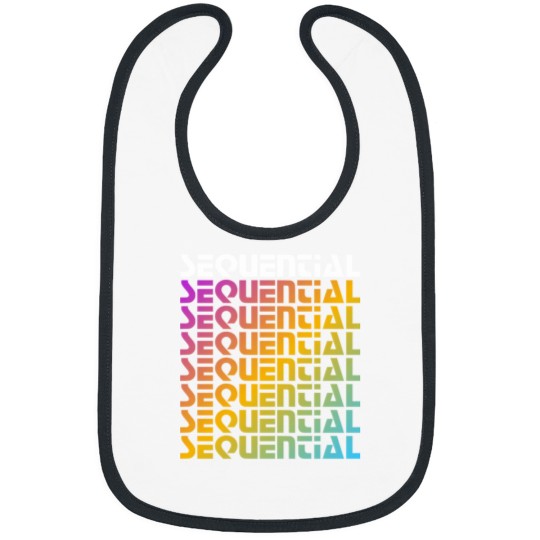 Discover Rainbow Sequential Bibs