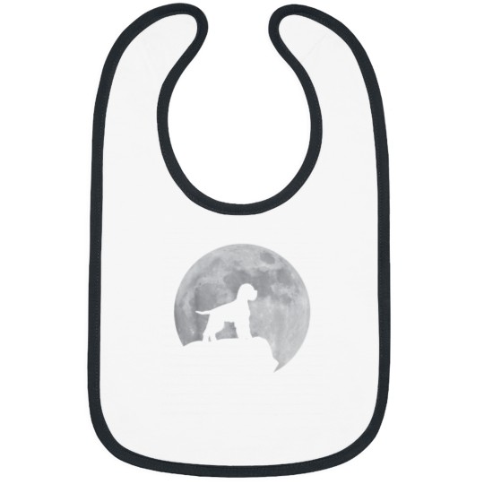 Discover Moon And Dog Silhouette Lagotto Romagnolo Bibs