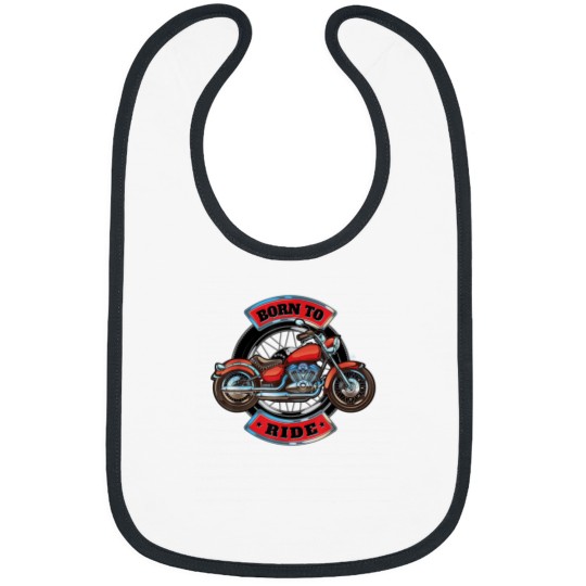 Discover Born to Ride Motorcycle Design 7869 Bibs
